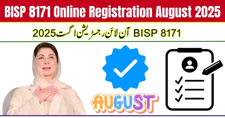 BISP 8171 Online Registration August 2025 – Latest Method, Eligibility, and Payment Update